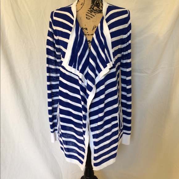 Bass Sweaters - Bass Medium Sweater Blue and White Stripes